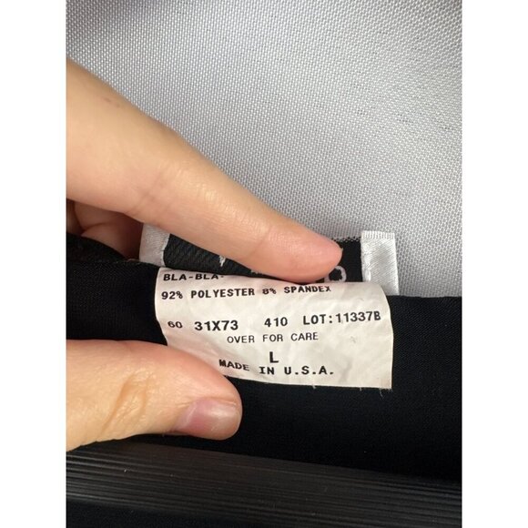 Women’s A. Byer Size Large Black Long Sleeve Sparkly Zebra Print Shirt - Picture 5 of 6